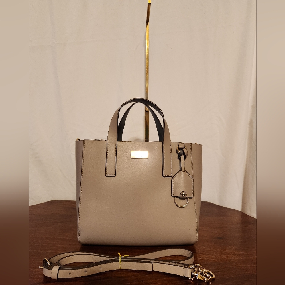 Kate Spade taupe leather tote